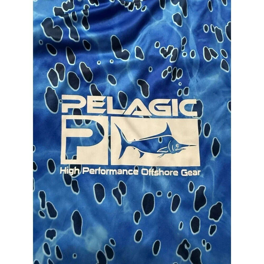 Pelagic VaporTek Blue Fishing Performance Shirt Youth Large Offshore Gear NWT